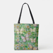 Tote Bag Boho Butterflies Boho Style Motif (Dos)