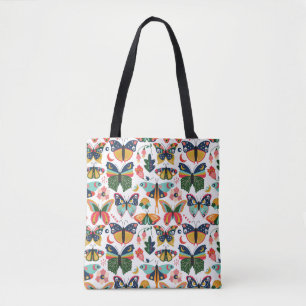 Tote Bag Boho Butterflies : Motif en papier peint sans cout