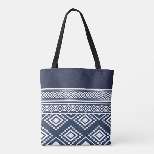 Tote Bag Boho Chic Motif Tribal Monogrammé (Dos)