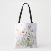 Tote Bag Boho Chic Multi-Couleur Floral Gratuit (Devant)