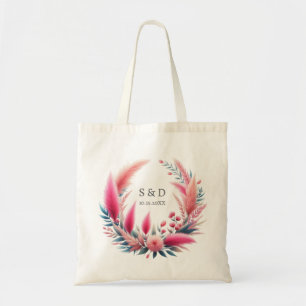 Tote Bag Boho Chic Pampas Mariage