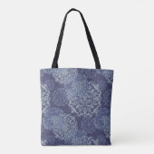 Tote Bag Boho Denim Moody Blues Mandalas Fourre-tout (Dos)