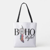 Tote Bag Boho Dreamcatcher Free Spirit Style Femme Mode (Dos)