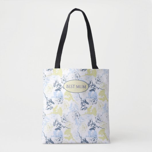 Tote Bag Boho fleur sauvage stilish (Devant)