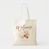 Tote Bag Boho Floral Bienvenue (Devant)