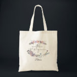 Tote Bag Boho Floral Personnalisé Mère de la chambre<br><div class="desc">Reconnaissez la Mère de la Salle avec ce sac fourre-tout personnalisé avec des fleurs sauvages d'aquarelle douce, belle, pastel dans les tons lilas, violet, pêche, rougit, bleu poussiéreux et vert et personnalisée avec son nom. Contactez le concepteur si vous souhaitez modifier ce design ou sur un autre produit pour compléter...</div>