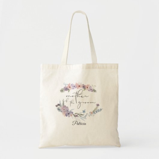 Tote Bag Boho Floral Personnalisé Mère de la chambre (Devant)