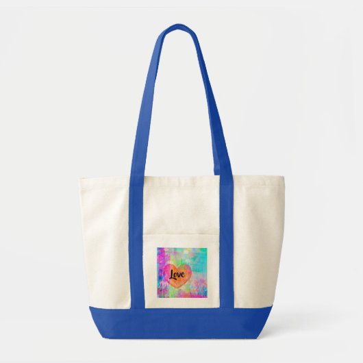 Tote Bag Boho Heart Love (Devant)
