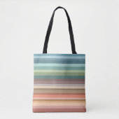 Tote Bag Boho Modern Chic Stripes (Devant)