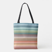 Tote Bag Boho Modern Chic Stripes (Dos)