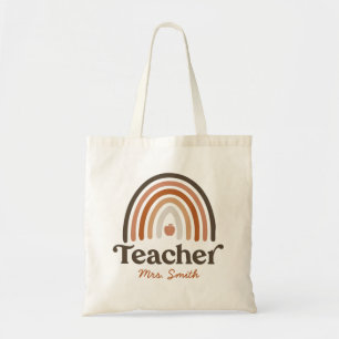 Tote Bag Boho Modern Rainbow Apple - Appréciation de l'ense