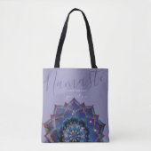 Tote Bag Boho Nebula Mandala, Mystique (Devant)