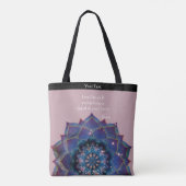 Tote Bag Boho Nebula Mandala, Mystique (Dos)