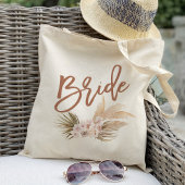 Tote Bag Boho Pampas Florale Mariée