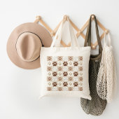 Tote Bag Boho Pet À damiers