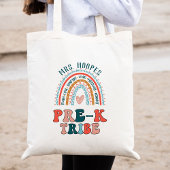 Tote Bag Boho Rainbow Pre-K Tribe Enseignant Squad Cadeau p