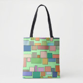 Tote Bag Boho Rectangles (Devant)