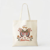 Tote Bag Boho Retro Butterfly Wings (Devant)