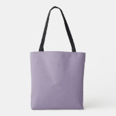 Tote Bag Boho Stylish Script Monogramme et nom en violet (Dos)