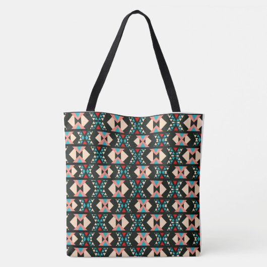 Tote Bag Boho Sud-Ouest Abstrait (Dos)