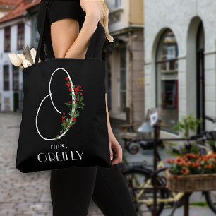 Tote Bag Boho watercolor calligraphie O enseignant