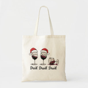 Tote Bag Boire Bu Boit Vin de Noël