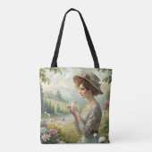 Tote Bag Boire du thé dans le jardin (Dos)