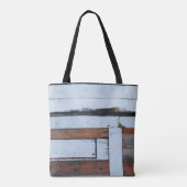 Tote Bag Bois blanc et marron (Dos)
