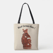 Tote Bag Bois Carver Fourre-tout Tout-Autour (Dos)