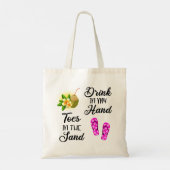 Tote Bag Bois Dans Ma Main, Joues Dans Le Sable (Dos)