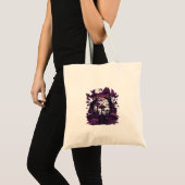 Tote Bag Bois de champignons Whimsigoth Witchy sérigraphie (Devant (produit))