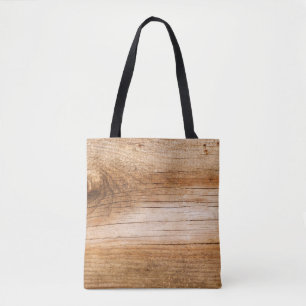 Tote Bag Bois de sapin naturel : surface texturée