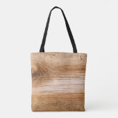 Tote Bag Bois de sapin naturel : surface texturée (Dos)