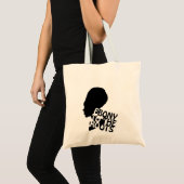 Tote Bag Bois d'ébène au dos de blanc de racines (Devant (produit))