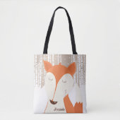 Tote Bag Bois d'hiver du renard roux (Devant)