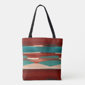 Tote Bag Bois et turquoise (Dos)