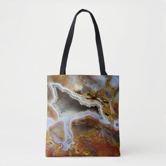Tote Bag Bois pétrifié aux cristaux (Devant)