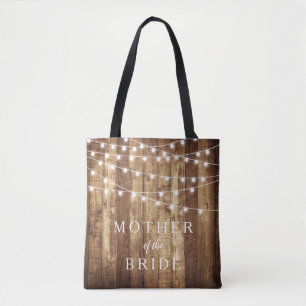 Tote Bag Bois rustique & Fée Lumières Personnalisé Fête de