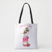 Tote Bag Boisson Cool de jus de fruits frais sucrés - Fête  (Devant)