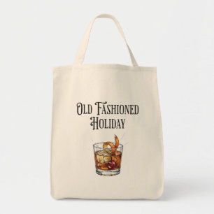 Tote Bag Boisson de fête amusante à l'ancienne pour Noël
