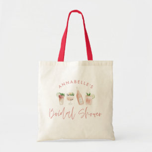 Tote Bag Boissons roses ceintures modernes week-end de bach