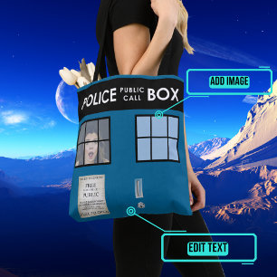 Tote Bag Boîte de police Customisée Fourre-tout