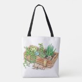 Tote Bag Boîte succulente de planteur (Dos)