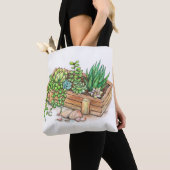 Tote Bag Boîte succulente de planteur (De près)