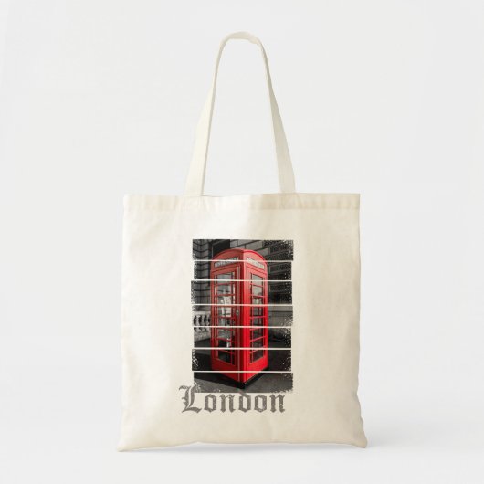 Tote Bag Boîte téléphonique Londres Souvenir Vintage (Devant)