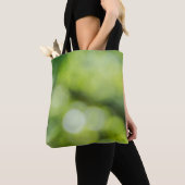 Tote Bag Bokee vert et jaune clair (De près)