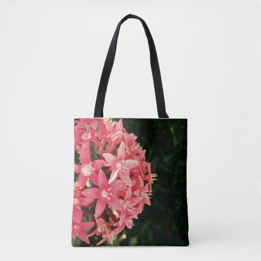 Tote Bag Bokeh floral rose (Devant)