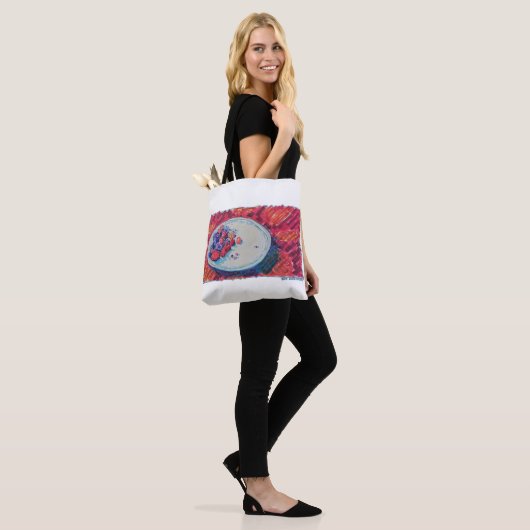 Tote Bag Bol de fruits rouges (Sur le modèle)