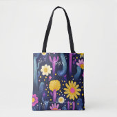 Tote Bag Bold Desert Flowers – Colorful Cactus Art Pattern (Devant)