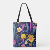Tote Bag Bold Desert Flowers – Colorful Cactus Art Pattern (Dos)